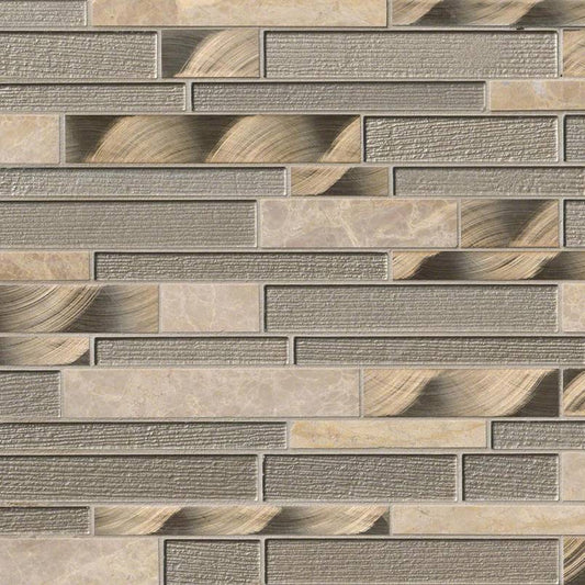 Champagne Toast Glass & Metal Tile