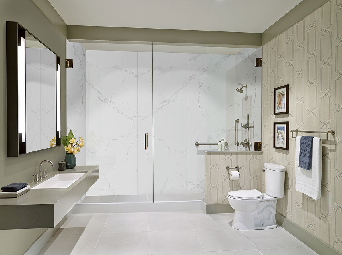Glacier Pearl Tub and Shower Panels