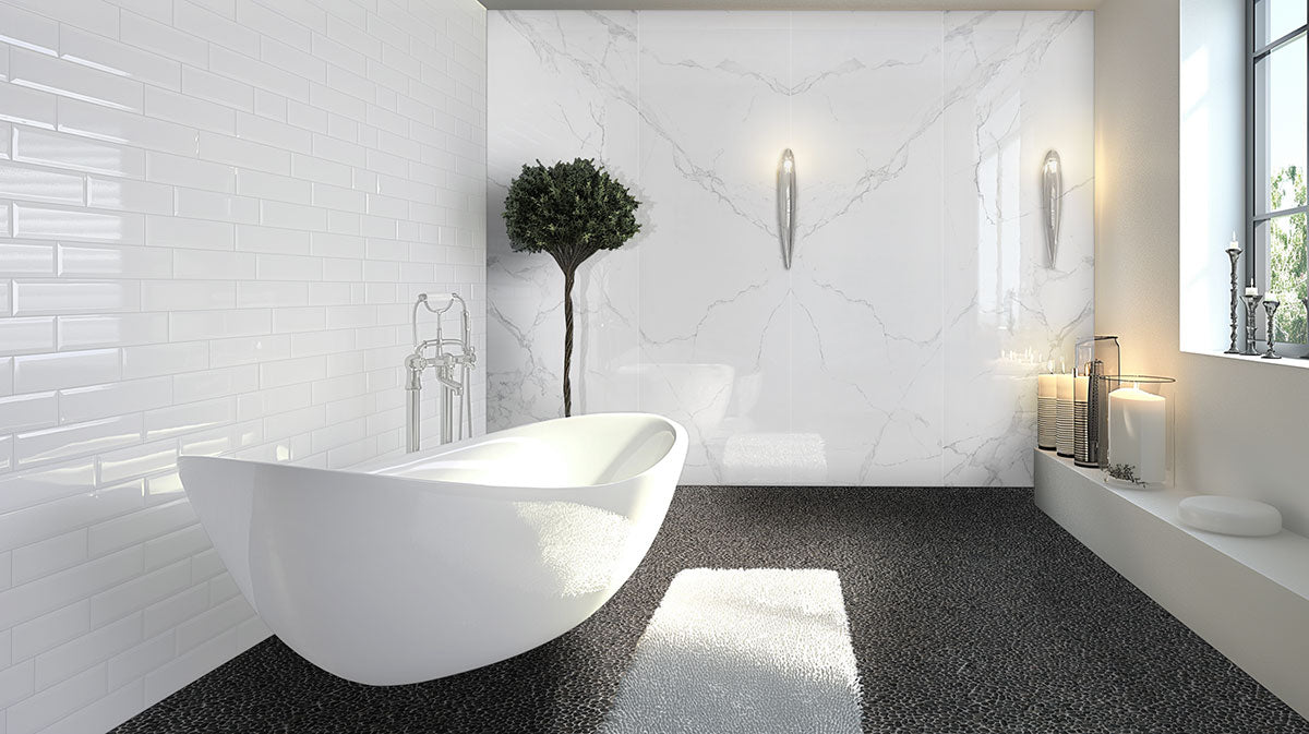 Glacier Pearl Tub and Shower Panels