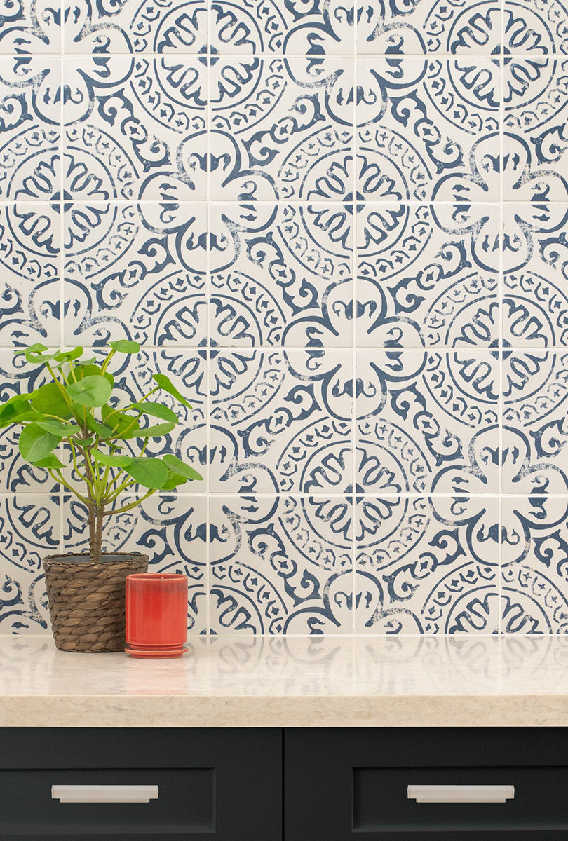 Indigo Encaustic Tile