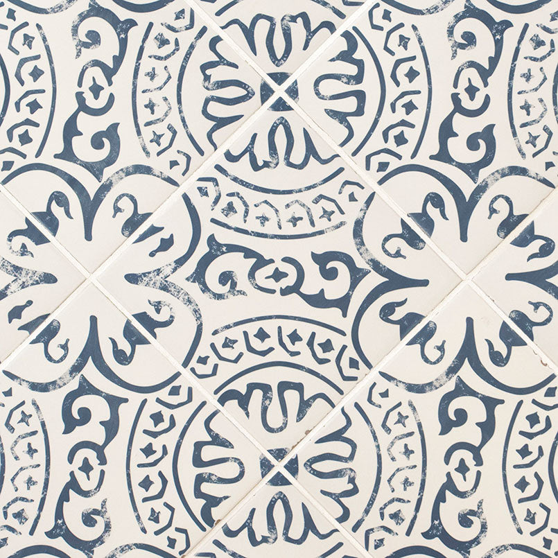 Indigo Encaustic Tile