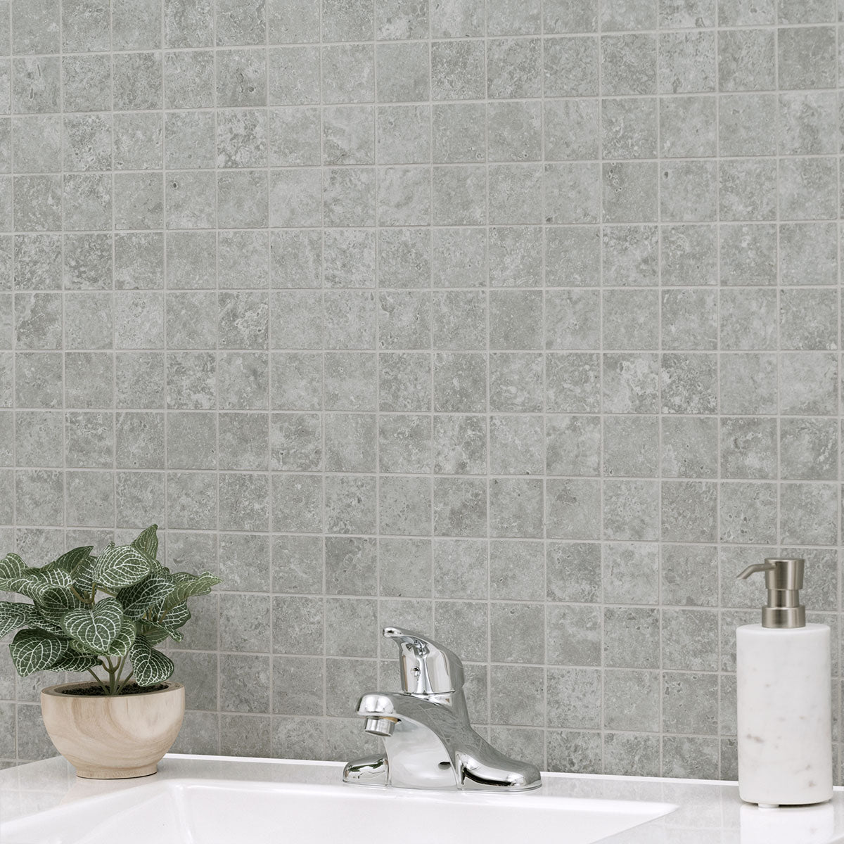 Lunar Silver Porcelain Tile