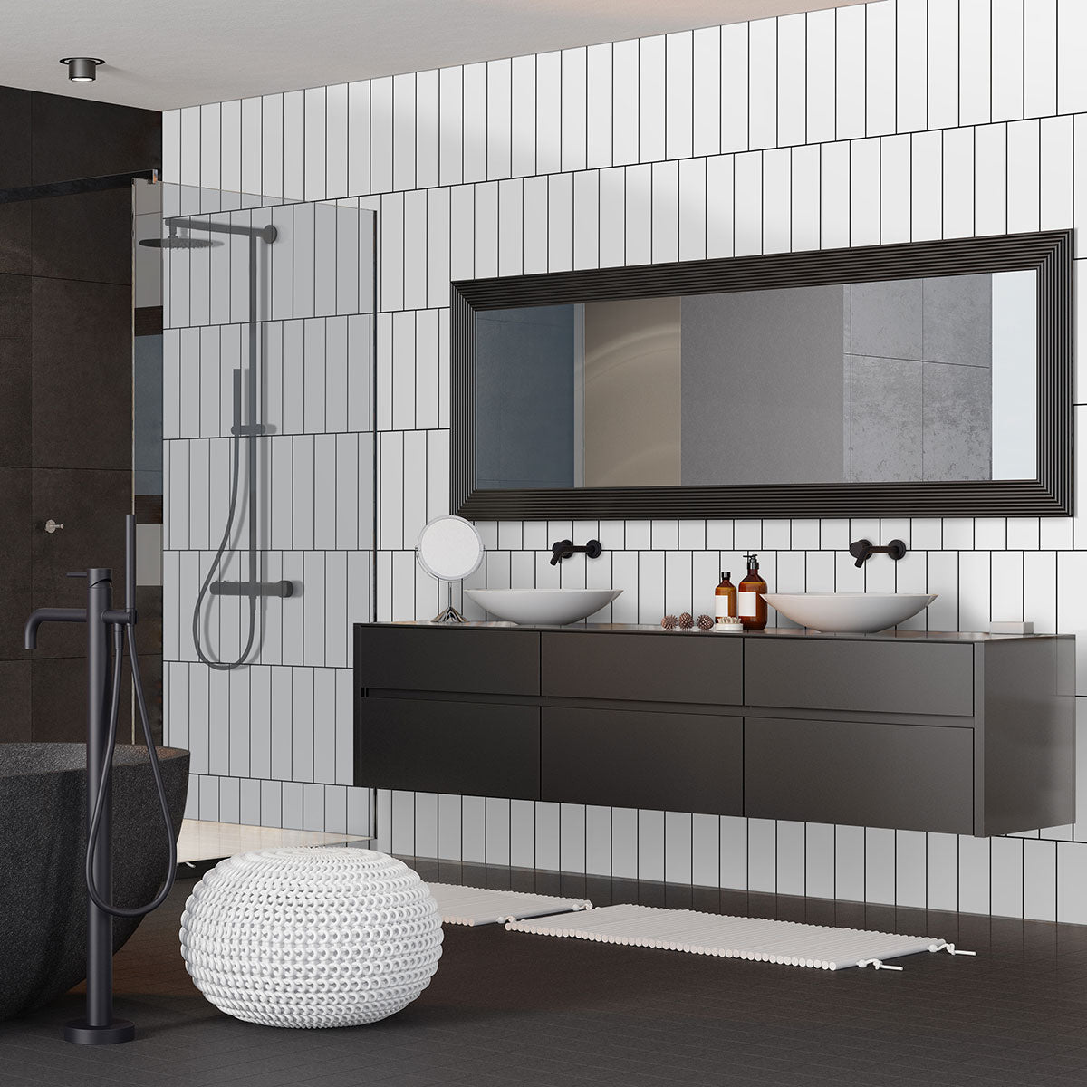 Metro White 4x16 Glossy