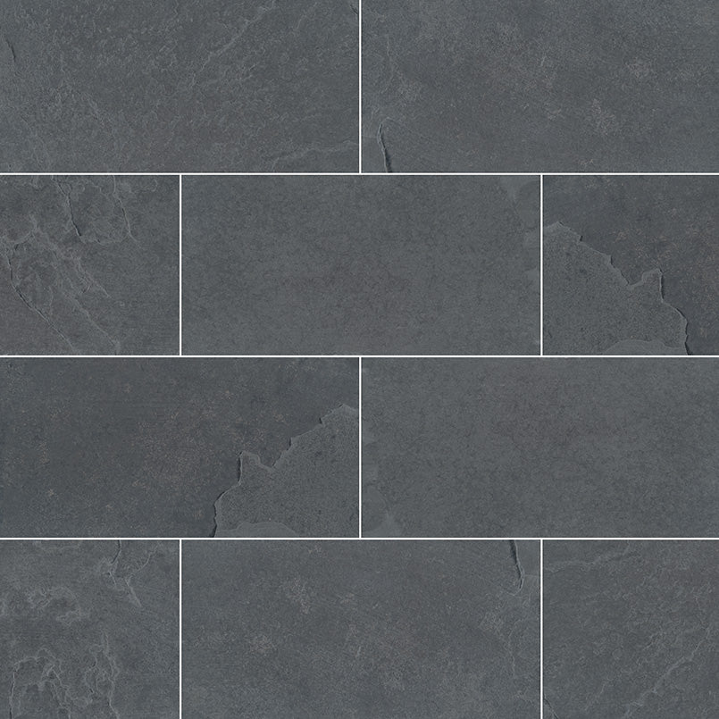 Montauk Black Subway Tile 3x6