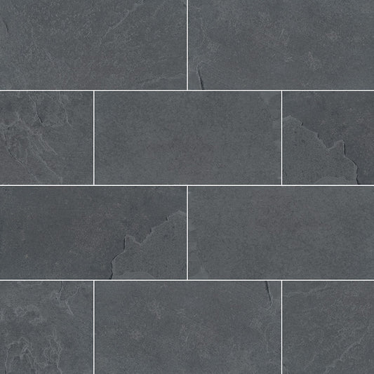 Montauk Black Subway Tile 3x6
