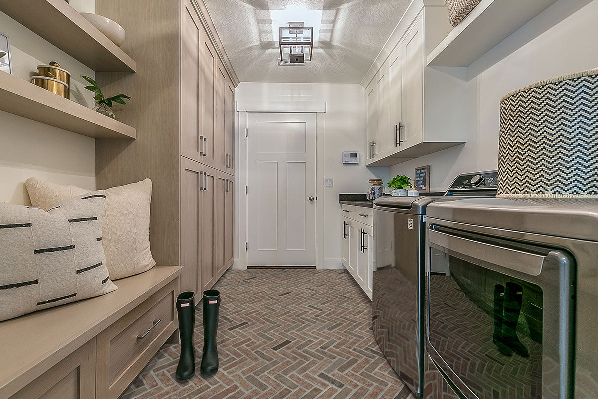 Noble Red® Reclaimed Clay Brick - Herringbone