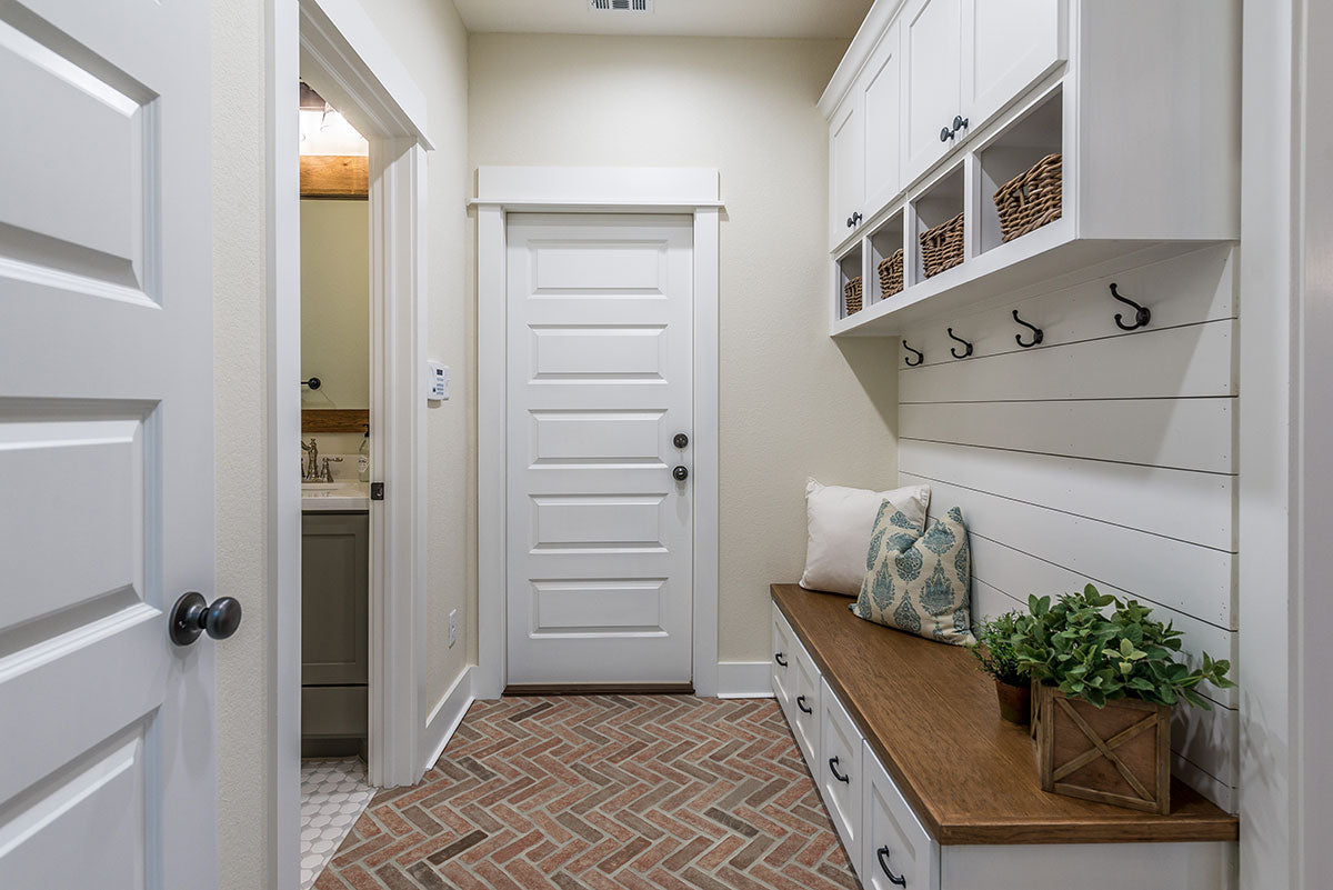 Noble Red® Reclaimed Clay Brick - Herringbone