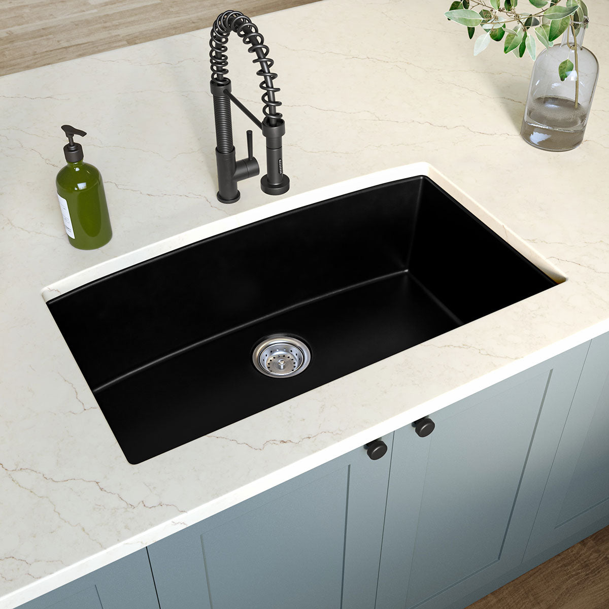 BLACK QUARTZ SINGLE BOWL 3219