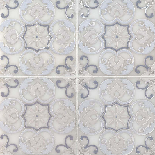 Tetris Florita Blanco Pattern Tile
