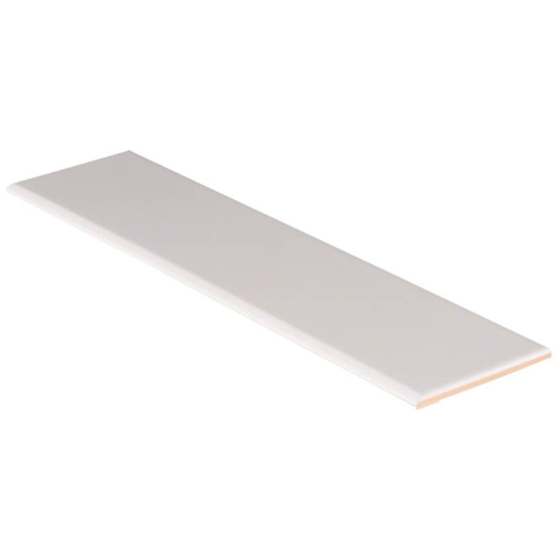 White Glossy Single Bullnose Tile 4x16
