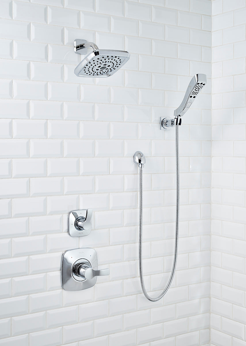 White Beveled Subway Tile 3x6